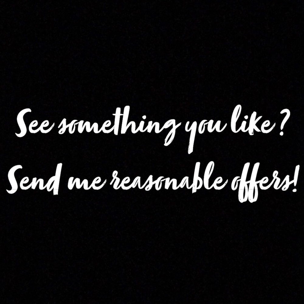 SEND ME REASONABLE OFFERS 🦋